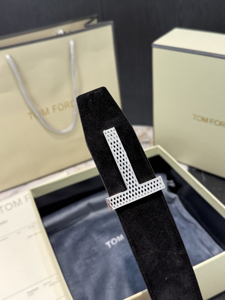 Tom Ford 양면 소가죽 비즈니스 벨트 4.0cm 001-285899