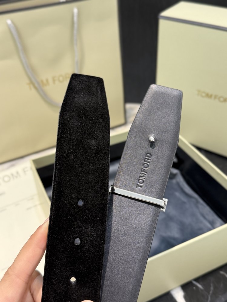 Tom Ford 양면 소가죽 비즈니스 벨트 4.0cm 001-285899
