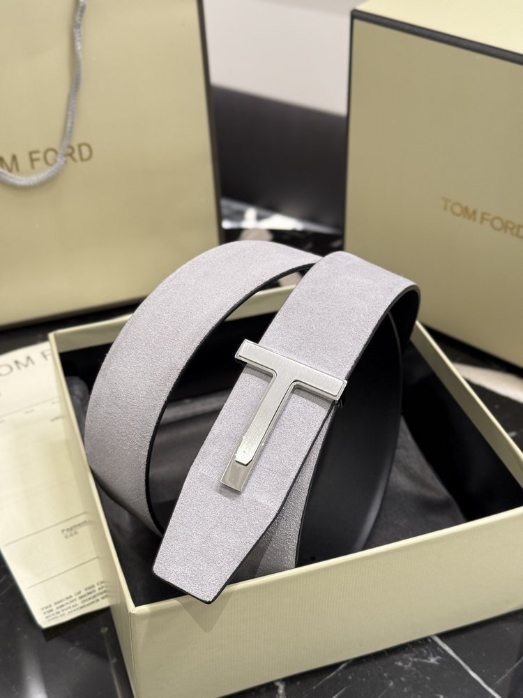 톰 포드 양면 송아지 가죽 벨트 4.0cm 001-285902