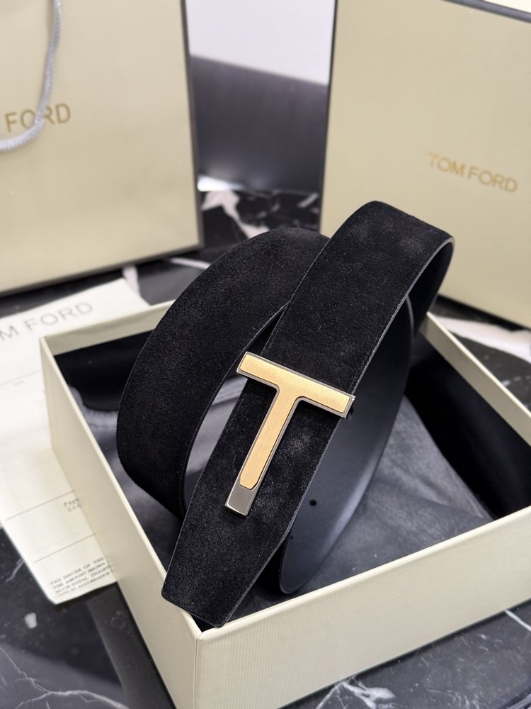TOM FORD 양면 송아지가죽 남성 벨트 4.0cm 001-285905