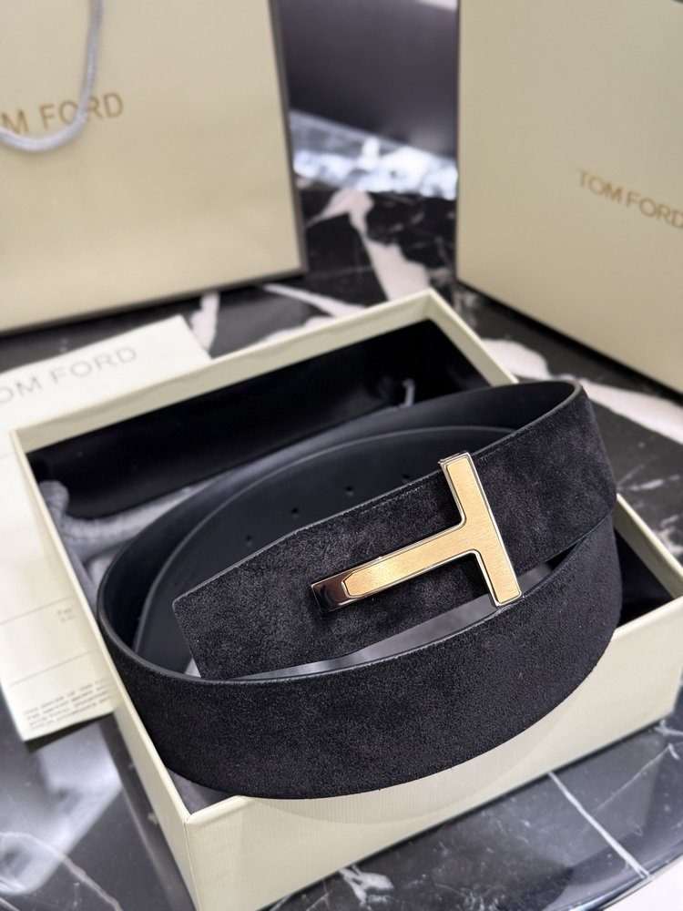 TOM FORD 양면 송아지가죽 남성 벨트 4.0cm 001-285905