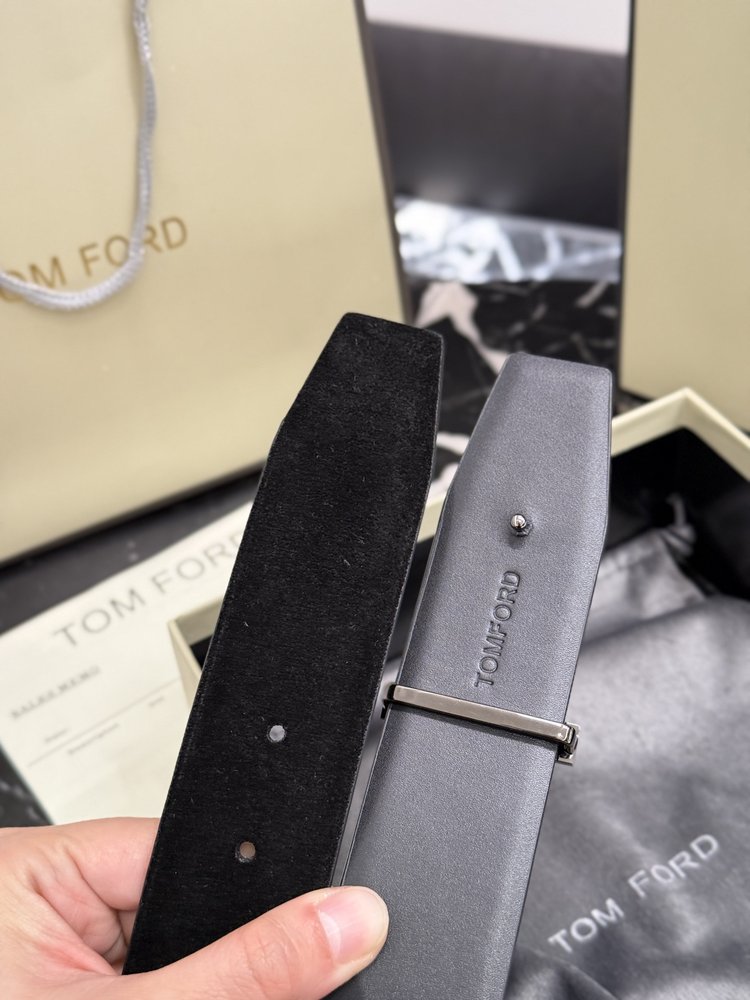 TOM FORD 양면 송아지가죽 남성 벨트 4.0cm 001-285905