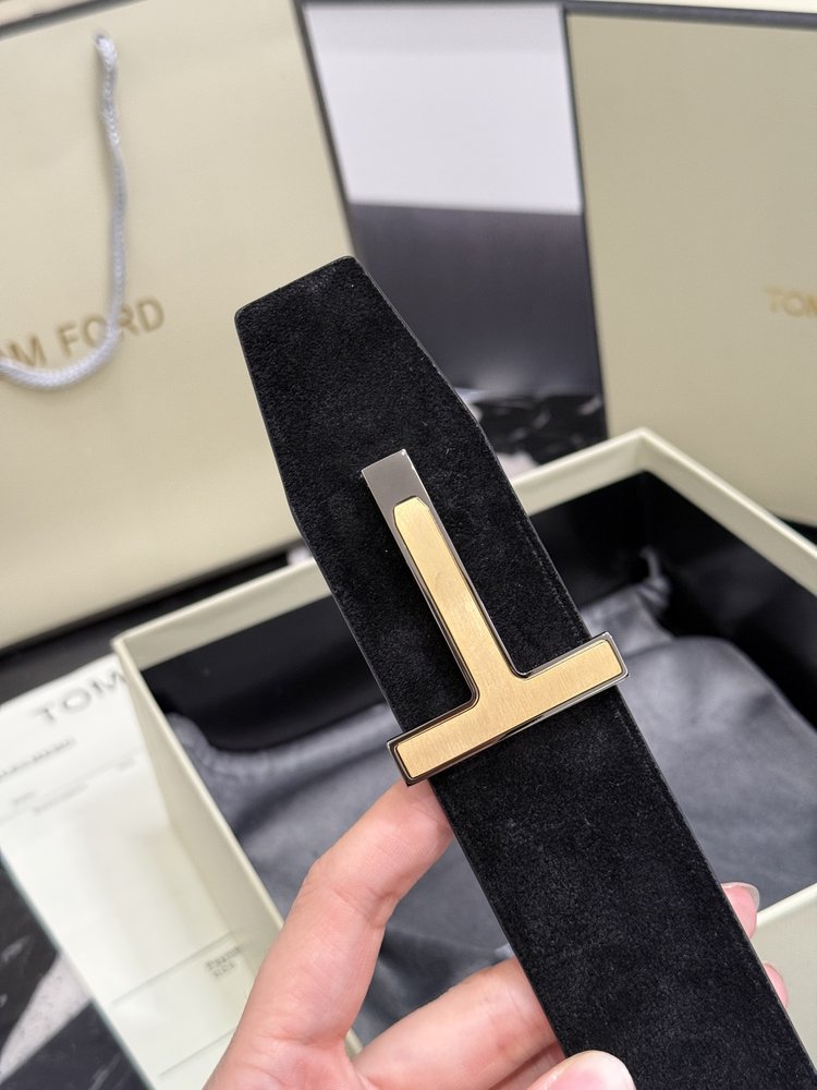 TOM FORD 양면 송아지가죽 남성 벨트 4.0cm 001-285905