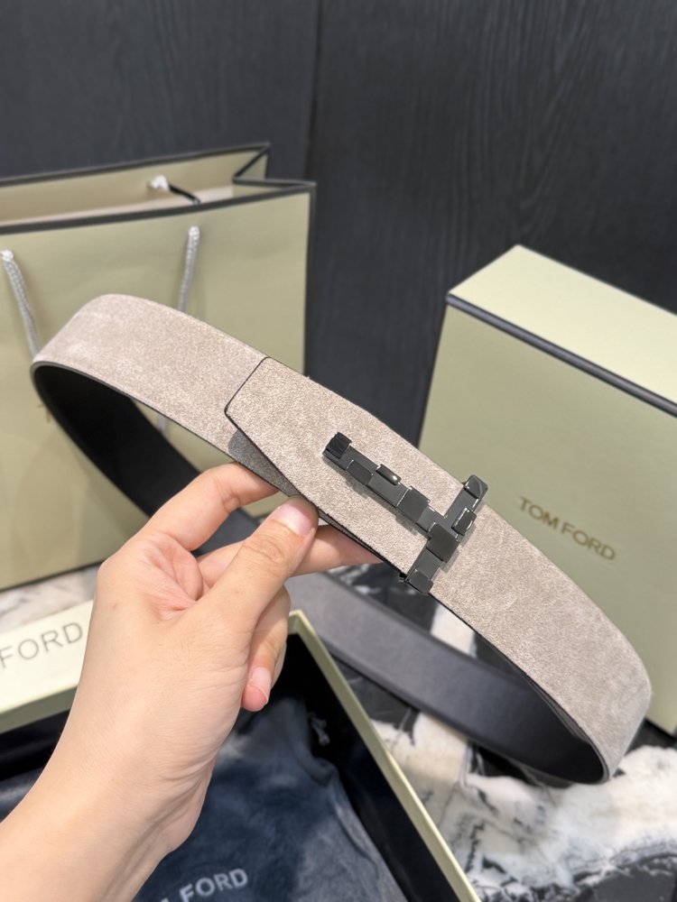 TOM FORD 남성용 양면 송아지 가죽 벨트 001-285911