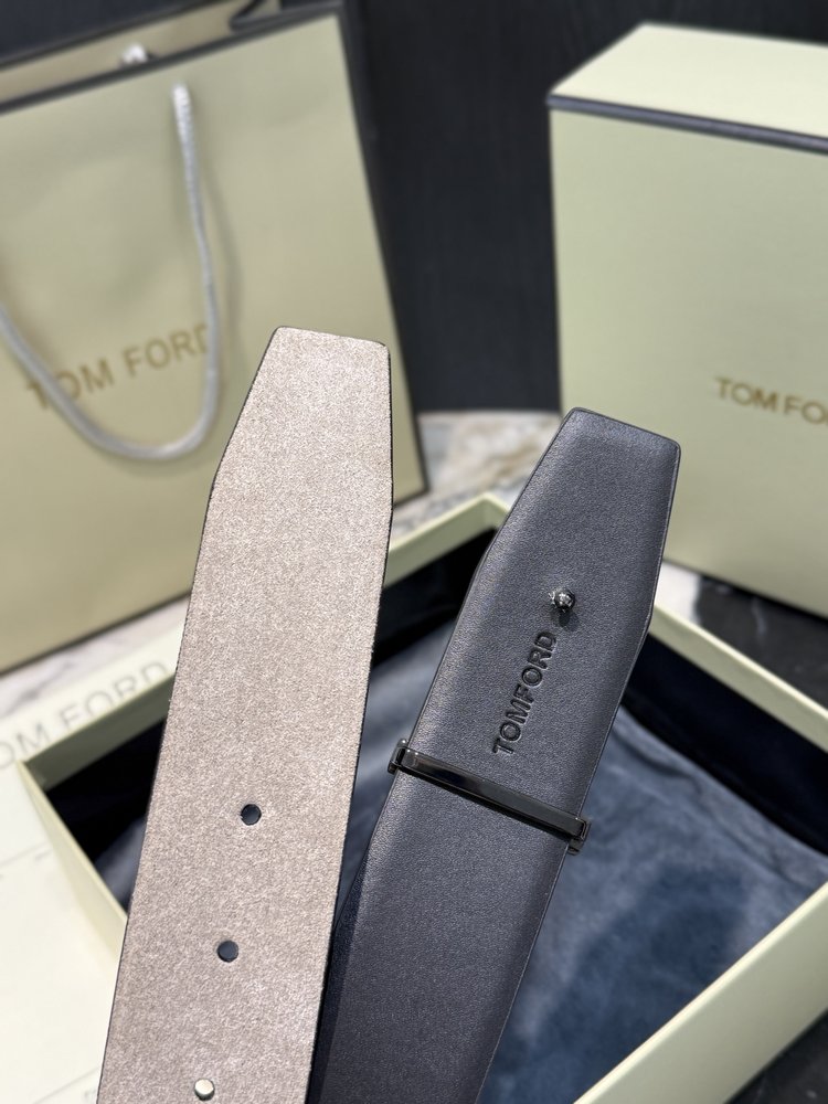 TOM FORD 남성용 양면 송아지 가죽 벨트 001-285911