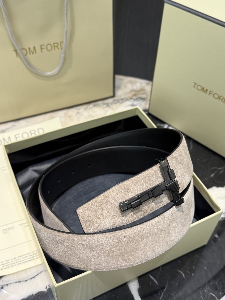 TOM FORD 남성용 양면 송아지 가죽 벨트 001-285911