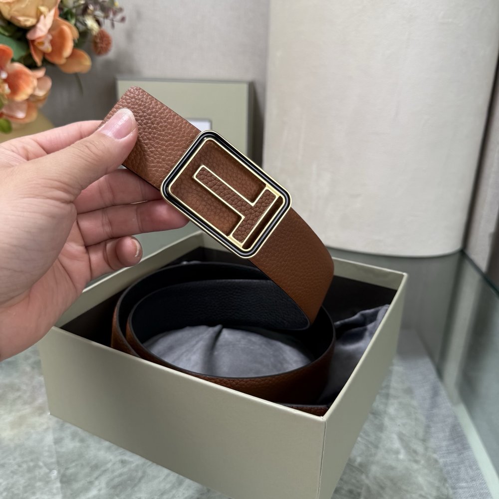 톰 포드 양면 소가죽 벨트 3.8cm 너비 001-285933