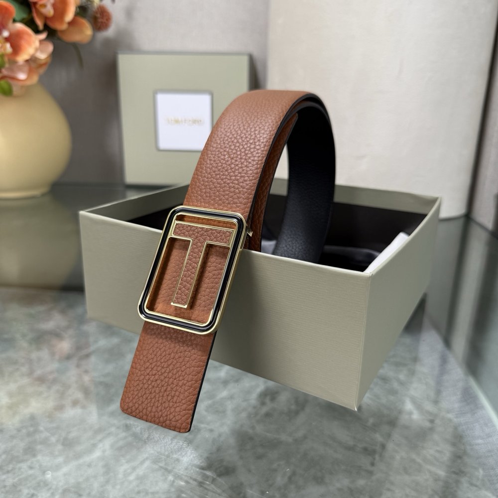 톰 포드 양면 소가죽 벨트 3.8cm 너비 001-285933