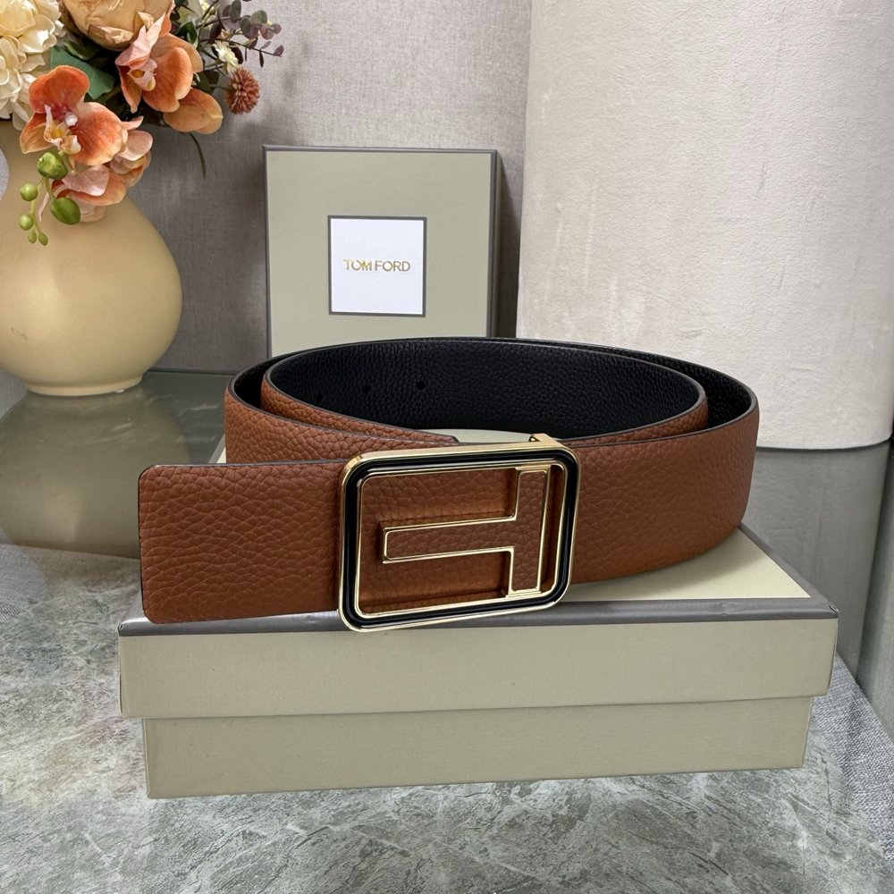 톰 포드 양면 소가죽 벨트 3.8cm 너비 001-285933