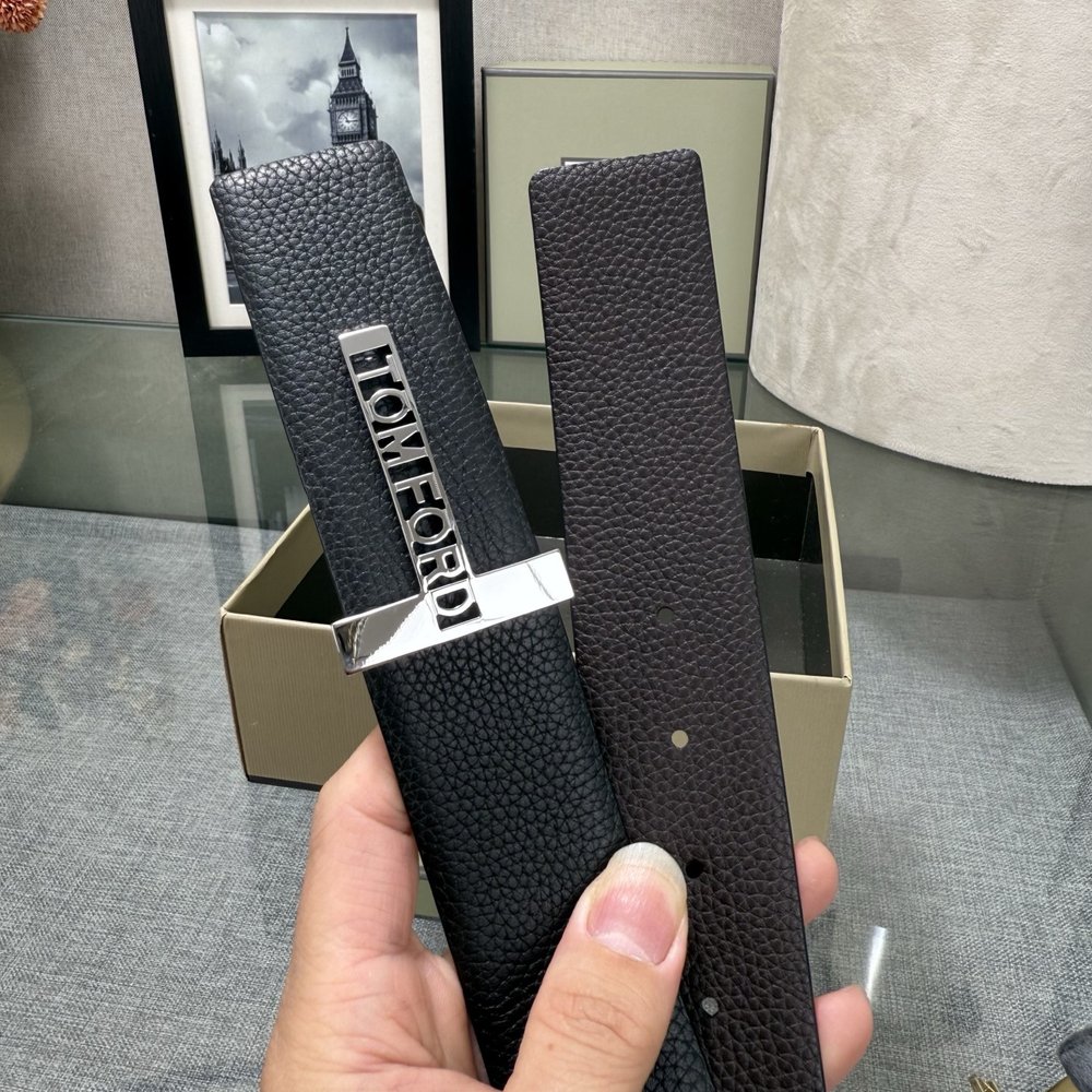 탐포드 양면 소가죽 구리 버클 벨트 001-285946