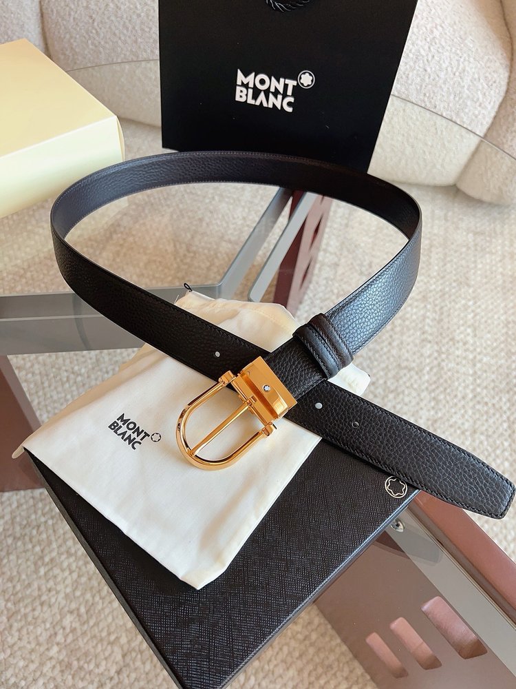 Montblanc 천연소가죽 비즈니스 캐주얼 벨트 001-285948