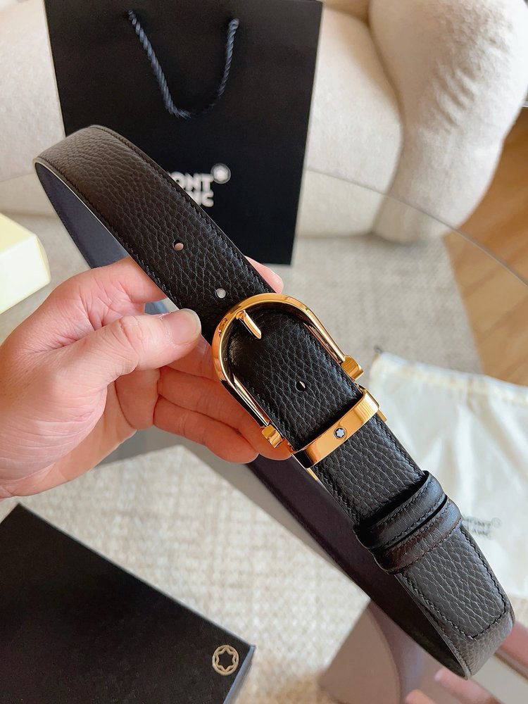 Montblanc 천연소가죽 비즈니스 캐주얼 벨트 001-285948