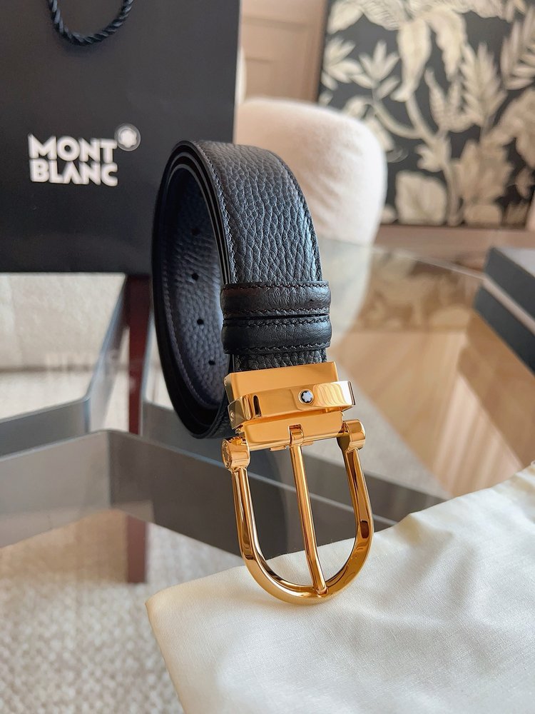 Montblanc 천연소가죽 비즈니스 캐주얼 벨트 001-285948