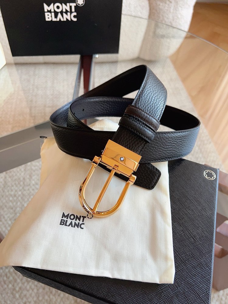 Montblanc 천연소가죽 비즈니스 캐주얼 벨트 001-285948