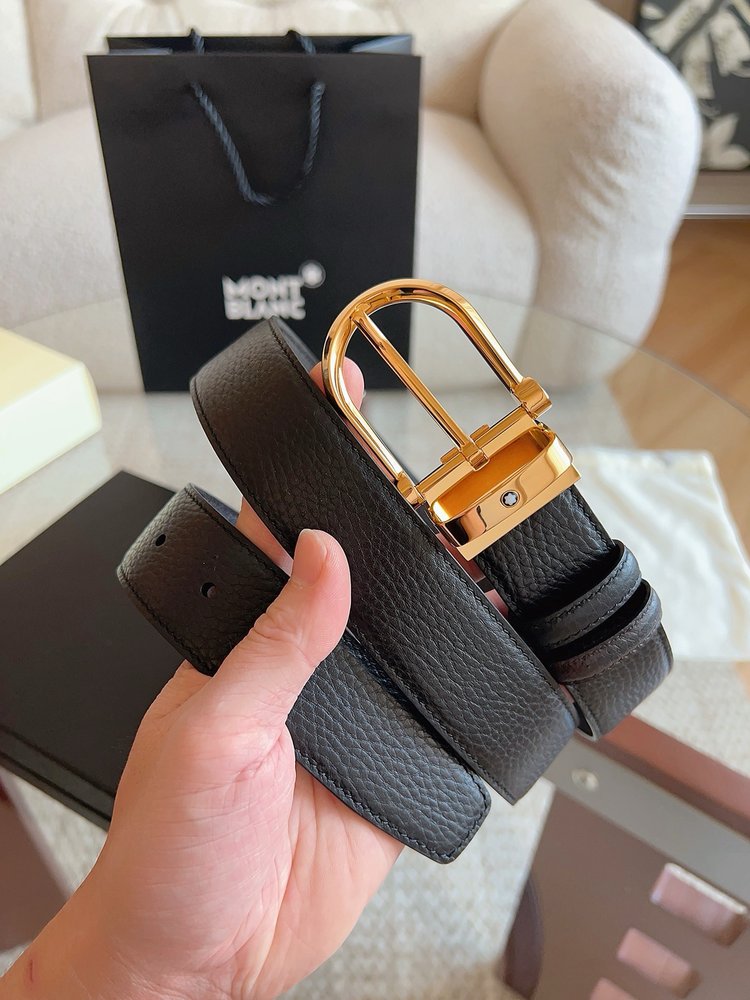 Montblanc 천연소가죽 비즈니스 캐주얼 벨트 001-285948