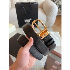 Montblanc 천연소가죽 비즈니스 캐주얼 벨트 001-285948