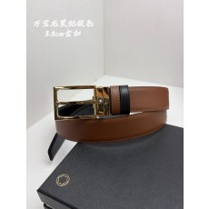 몽블랑 천연소가죽 비즈니스 캐주얼 벨트 3.5cm 001-285954