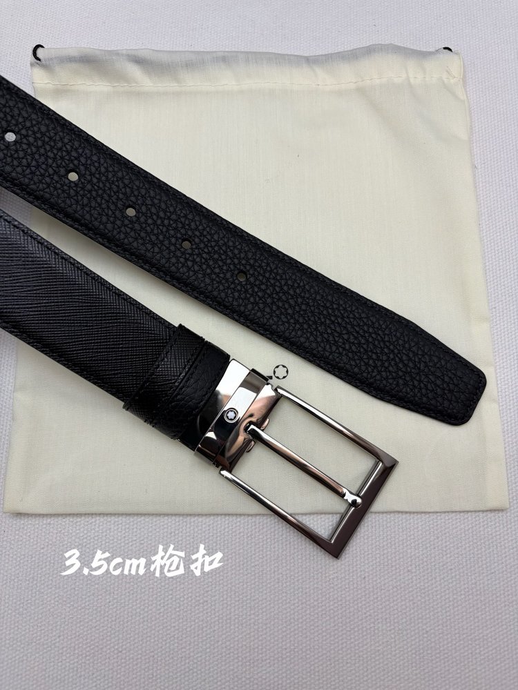 몽블랑 3.5cm 비즈니스 캐주얼 벨트 001-285957
