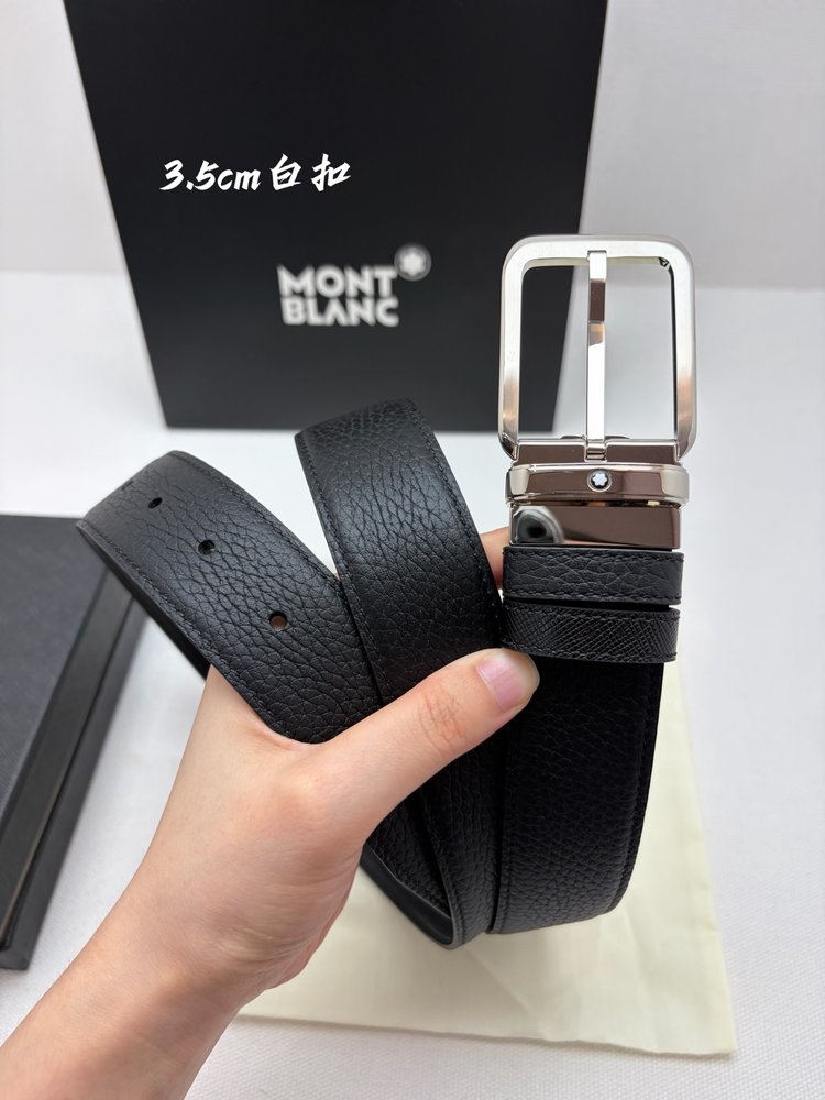 Montblanc 가죽 비즈니스 캐주얼 벨트 001-285961