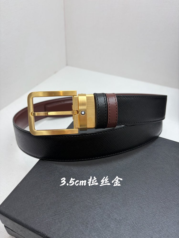 몽블랑 비즈니스 캐주얼 소가죽 벨트 001-285969