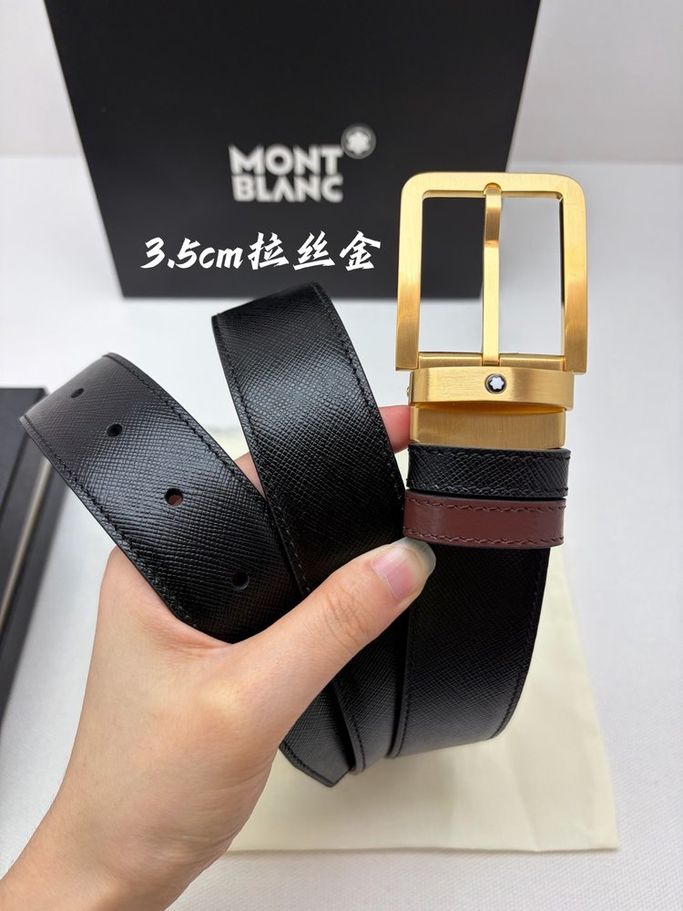 몽블랑 비즈니스 캐주얼 소가죽 벨트 001-285969