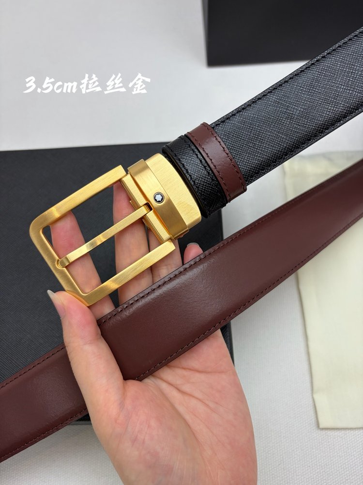 몽블랑 비즈니스 캐주얼 소가죽 벨트 001-285969