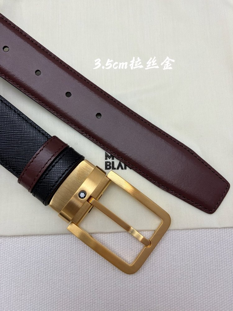 몽블랑 비즈니스 캐주얼 소가죽 벨트 001-285969