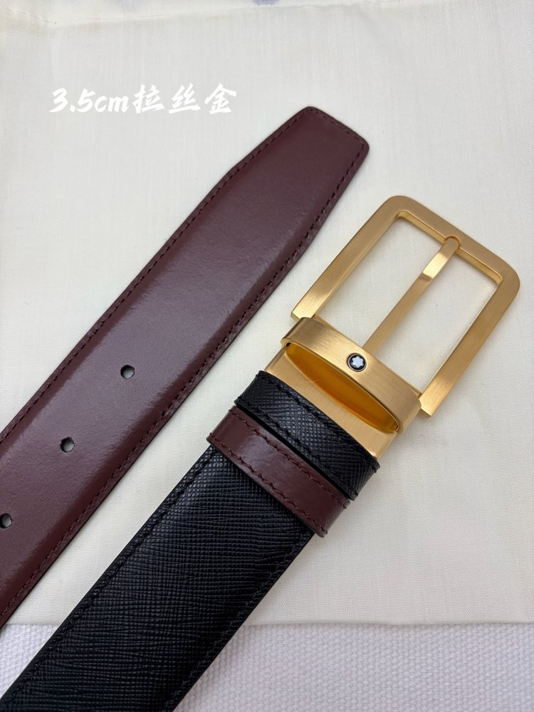 몽블랑 비즈니스 캐주얼 소가죽 벨트 001-285969