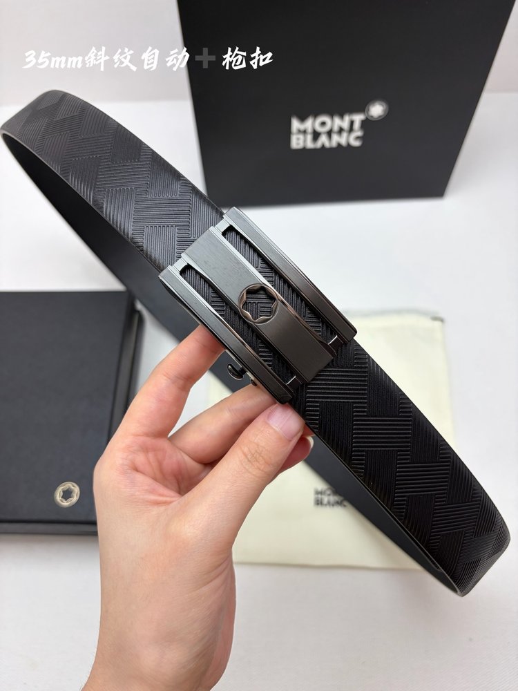 몽블랑 남성 오토 벨트 35mm 스틸 버클 001-285973
