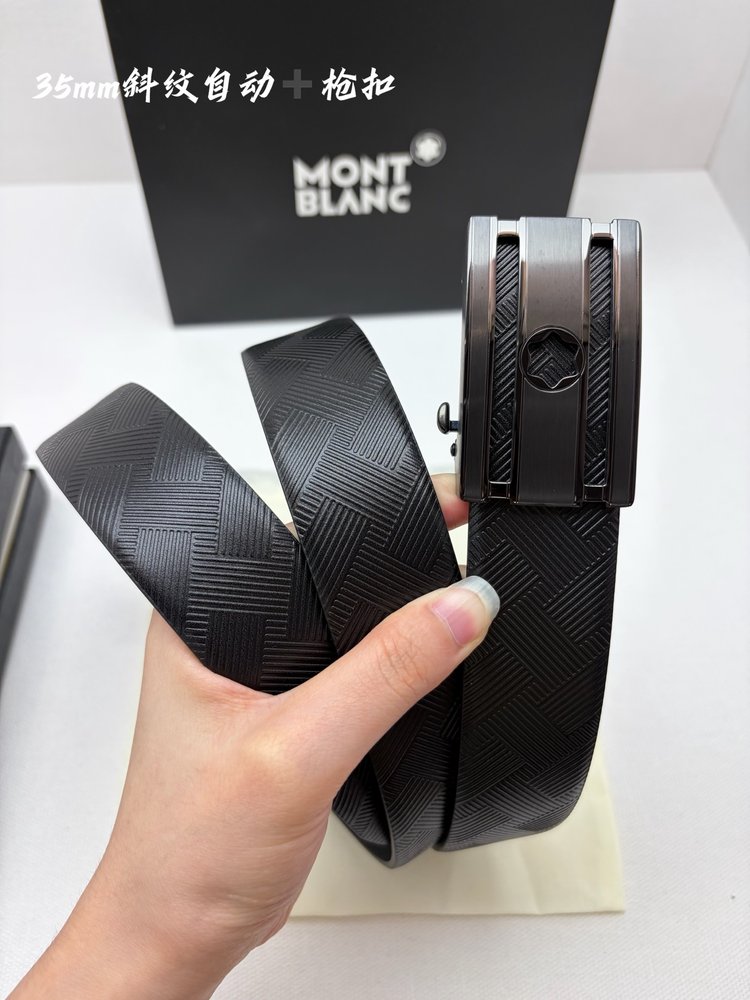 몽블랑 남성 오토 벨트 35mm 스틸 버클 001-285973