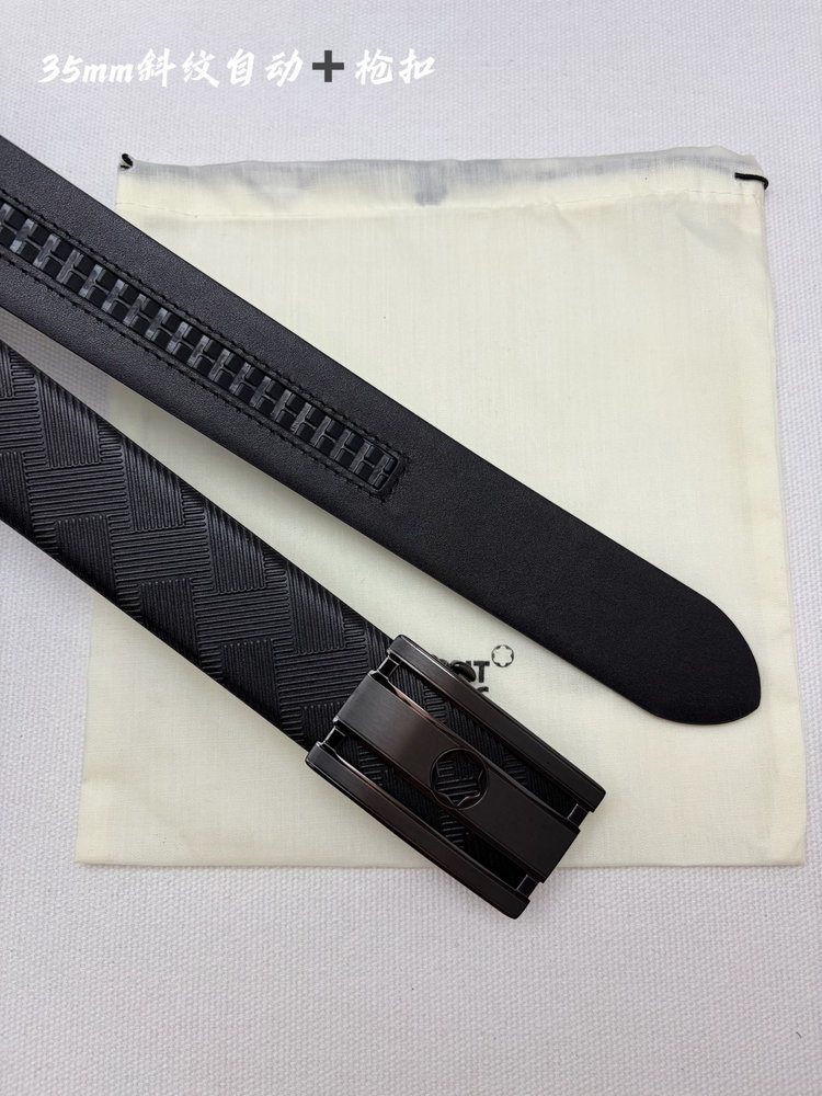 몽블랑 남성 오토 벨트 35mm 스틸 버클 001-285973
