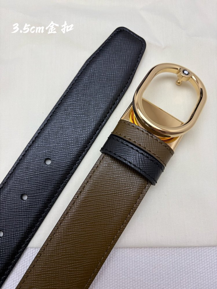 몽블랑 3.5cm 소가죽 비즈니스 캐주얼 벨트 001-285975