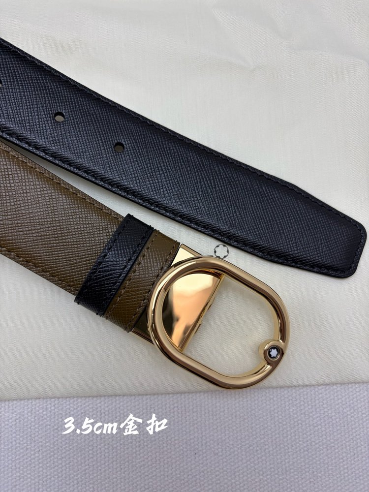 몽블랑 3.5cm 소가죽 비즈니스 캐주얼 벨트 001-285975