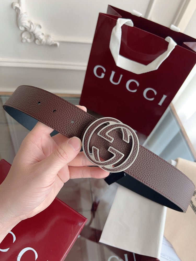 Gucci 더블G 버클 남성용 벨트 4cm 양면 양색 001-285978