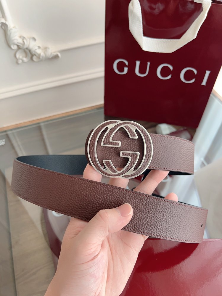 Gucci 더블G 버클 남성용 벨트 4cm 양면 양색 001-285978