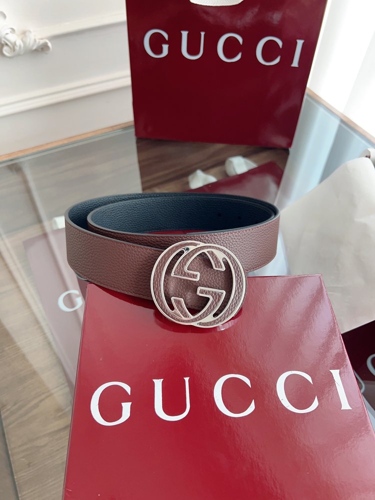 Gucci 더블G 버클 남성용 벨트 4cm 양면 양색 001-285978