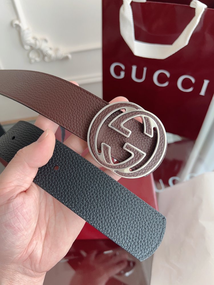 Gucci 더블G 버클 남성용 벨트 4cm 양면 양색 001-285978