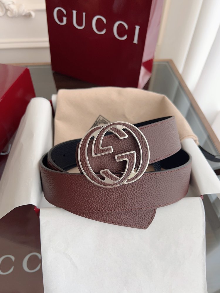 Gucci 더블G 버클 남성용 벨트 4cm 양면 양색 001-285978