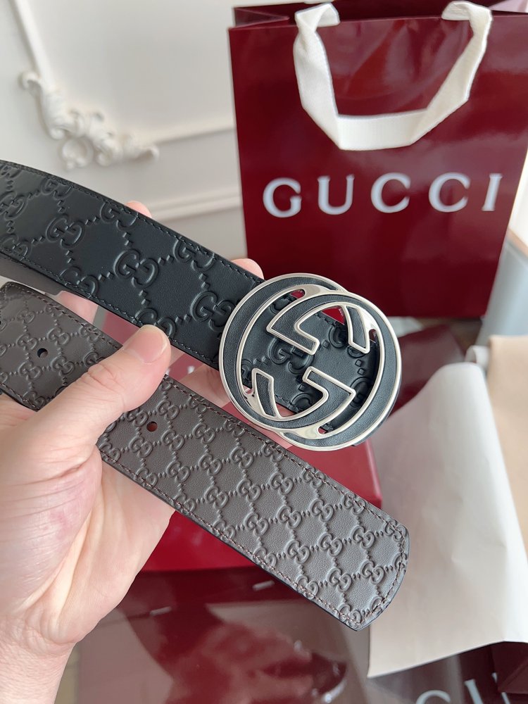 Gucci 이중G버클 남성용 양면 벨트 001-285981