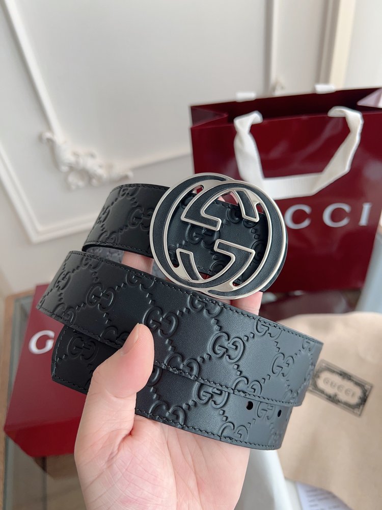 Gucci 이중G버클 남성용 양면 벨트 001-285981