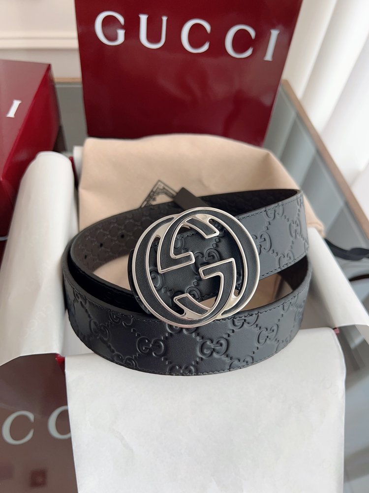 Gucci 이중G버클 남성용 양면 벨트 001-285981