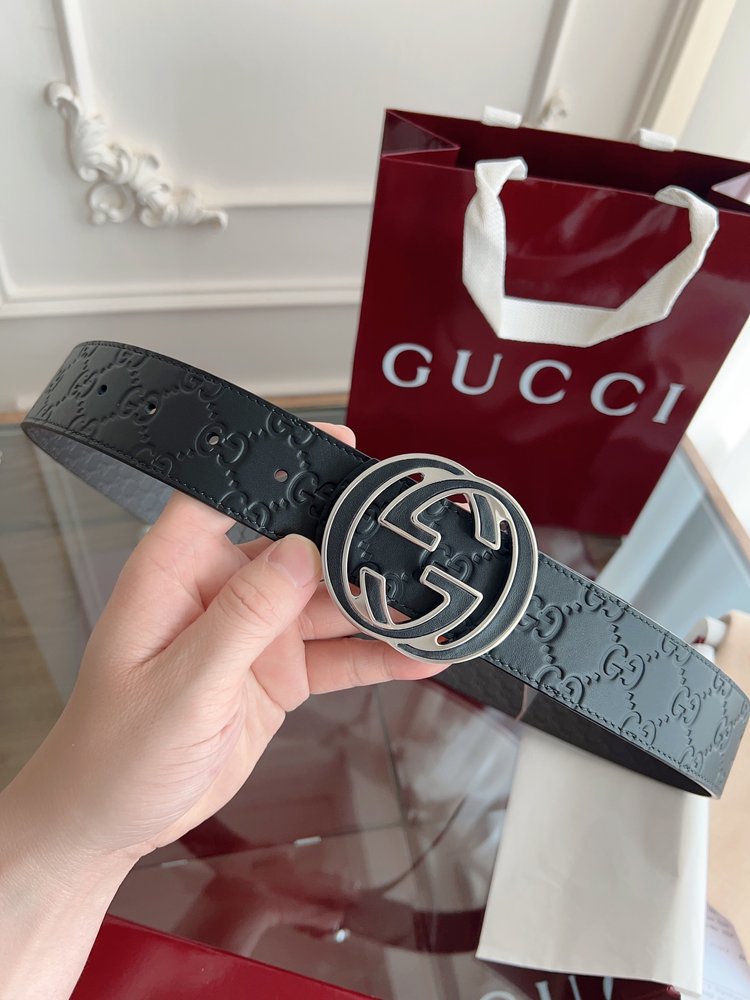 Gucci 이중G버클 남성용 양면 벨트 001-285981