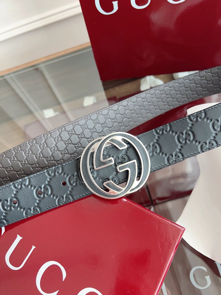 Gucci 이중G버클 남성용 양면 벨트 001-285981