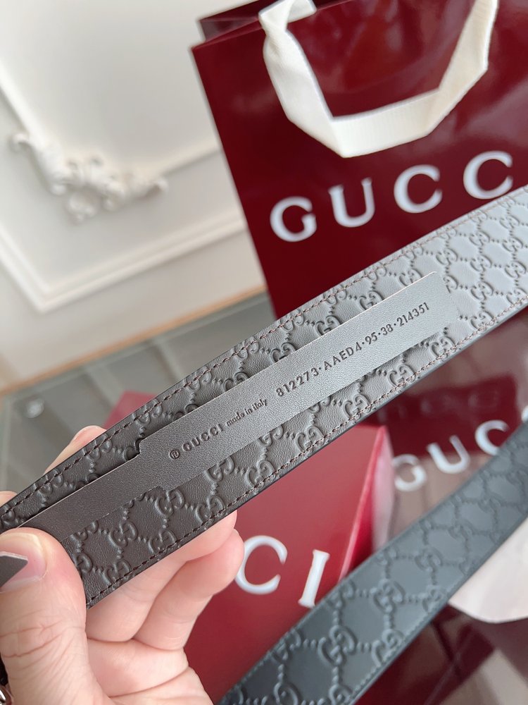 Gucci 이중G버클 남성용 양면 벨트 001-285981