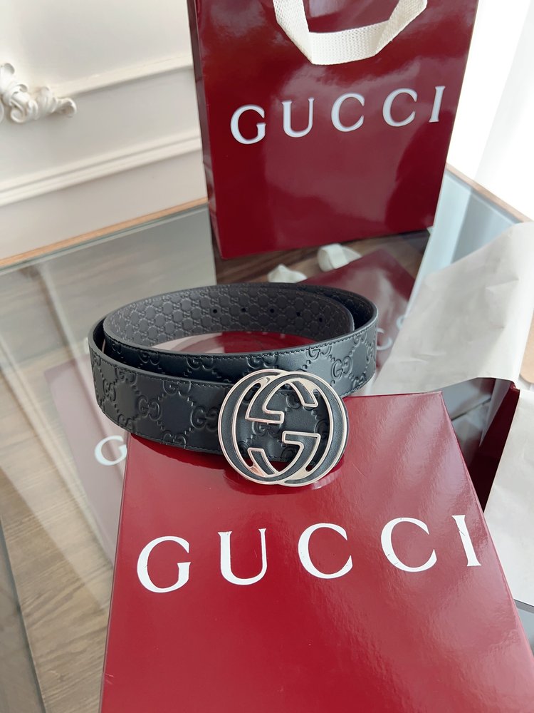 Gucci 이중G버클 남성용 양면 벨트 001-285981