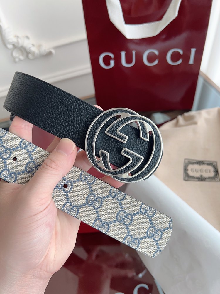 Gucci 더블 G 버클 남성용 벨트 001-285983