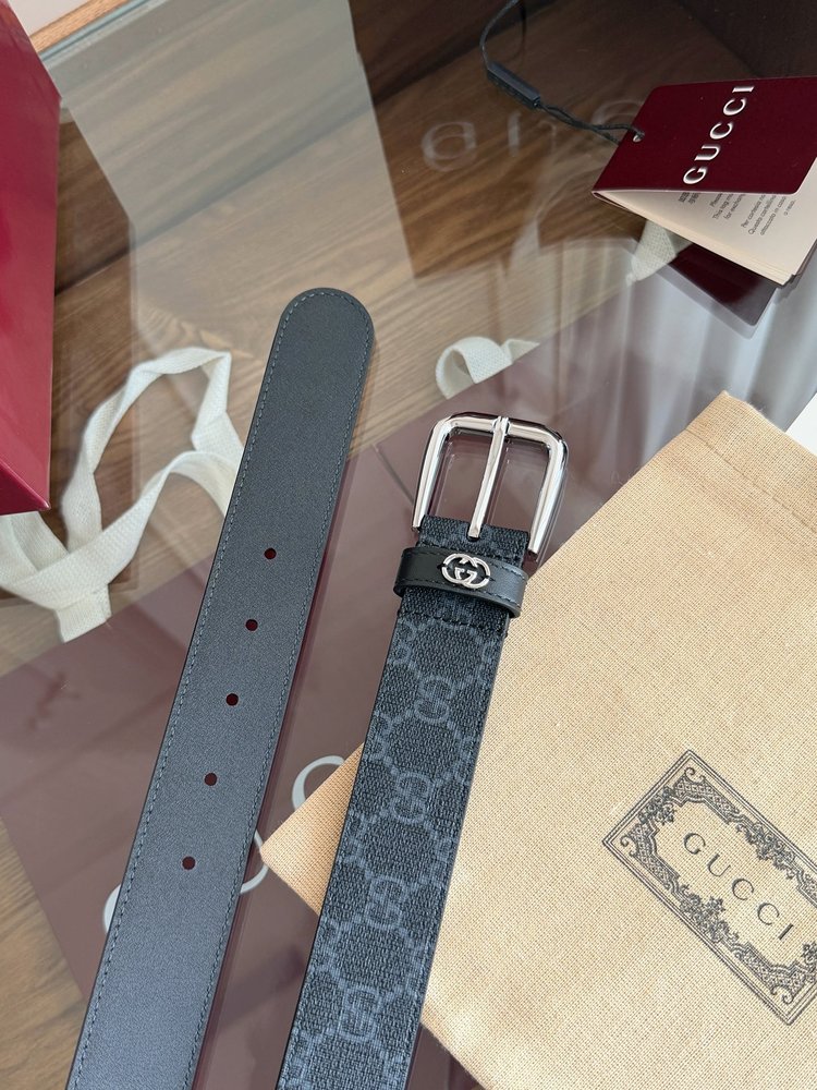 Gucci 커스텀 PVC 벨트 3.5cm 001-285987