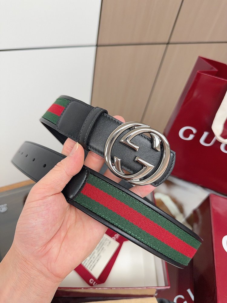 Gucci 양면 사용 가능한 더블 G 벨트 4cm 001-285988
