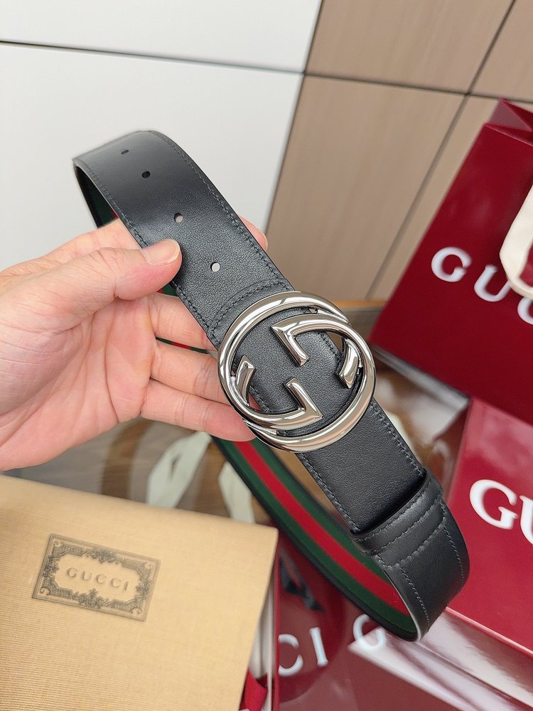 Gucci 양면 사용 가능한 더블 G 벨트 4cm 001-285988