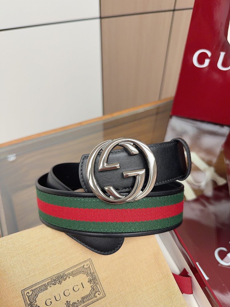 Gucci 양면 사용 가능한 더블 G 벨트 4cm 001-285988